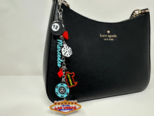 Load image into Gallery viewer, Midnight Silver Arrow (George, Kimi) LVGP Bag Charm