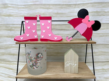 Load image into Gallery viewer, Mouse Umbrella and Rain Boots Trinket