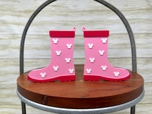 Load image into Gallery viewer, Mouse Umbrella and Rain Boots Trinket