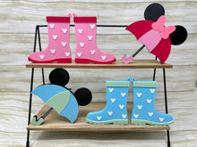 Load image into Gallery viewer, Mouse Umbrella and Rain Boots Trinket