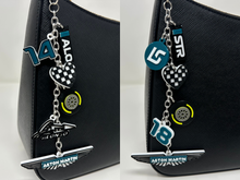 Load image into Gallery viewer, Aston Racing (Fernando, Lance) Bag Charm
