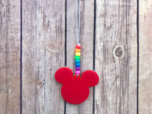 Load image into Gallery viewer, Rainbow Mouse Tie Dye Enchanted Car Charm - EnchantedByGi

