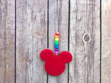 Load image into Gallery viewer, Rainbow Mouse Tie Dye Enchanted Car Charm - EnchantedByGi