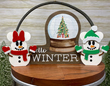 Load image into Gallery viewer, Mr. & Mrs. Mouse Snowmen Trinkets - EnchantedByGi