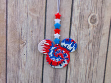 Load image into Gallery viewer, American Mouse Tie Dye Enchanted Car Charm - EnchantedByGi