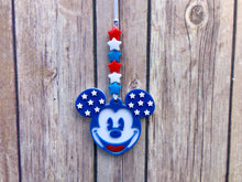 Load image into Gallery viewer, Patriotic Mouse Enchanted Car Charm - EnchantedByGi