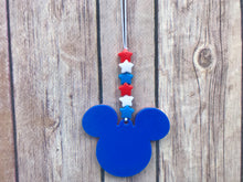 Load image into Gallery viewer, American Mouse Tie Dye Enchanted Car Charm - EnchantedByGi