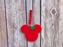 Load image into Gallery viewer, Red Apple Mouse Enchanted Car Charm - EnchantedByGi