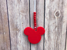 Load image into Gallery viewer, Red Apple Mouse Enchanted Car Charm - EnchantedByGi
