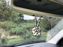 Load image into Gallery viewer, Skeleton Peace Enchanted Car Charm - EnchantedByGi