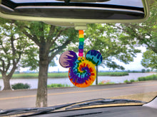 Load image into Gallery viewer, Rainbow Mouse Tie Dye Enchanted Car Charm - EnchantedByGi