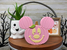 Load image into Gallery viewer, Pastel Pink Mouse Jack O' Lantern Trinket - EnchantedByGi