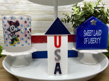 Load image into Gallery viewer, USA tiered tray