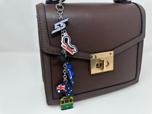 Load image into Gallery viewer, Navy Racing Down Under (Carlos, Alex) Bag Charm - EnchantedByGi
