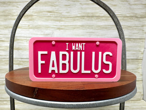 FABULUS License Plate Trinket
