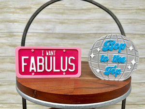 FABULUS License Plate Trinket