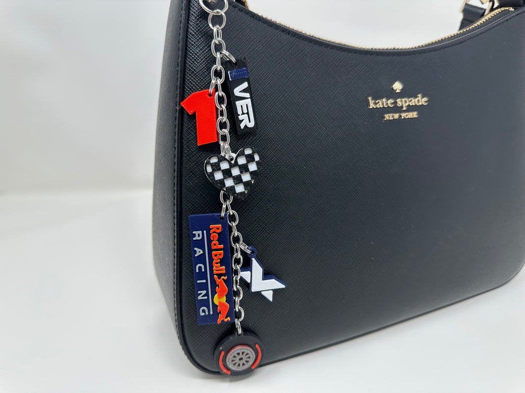 Bull Racing Bag Charm