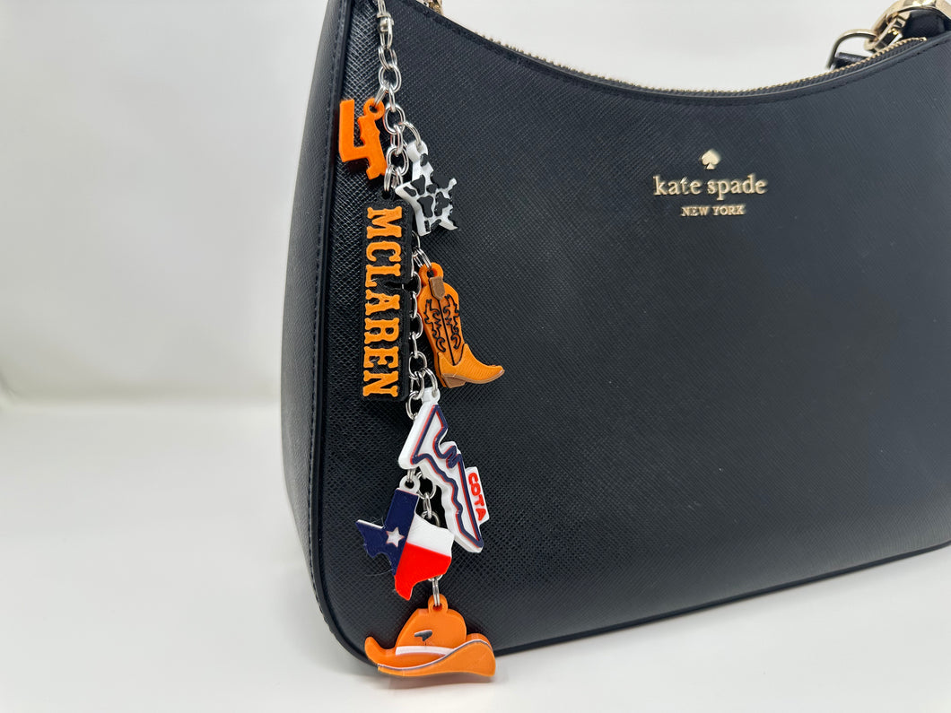 Western Papaya Racing (Lando, Oscar) COTA Bag Charm