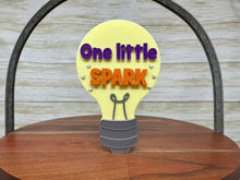 Load image into Gallery viewer, One Little Spark Light Bulb Trinket
