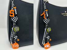 Load image into Gallery viewer, Arrow Papaya Racing (Pato, Nolan, Christian) Bag Charm
