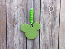 Load image into Gallery viewer, Green Apple Mouse Enchanted Car Charm - EnchantedByGi
