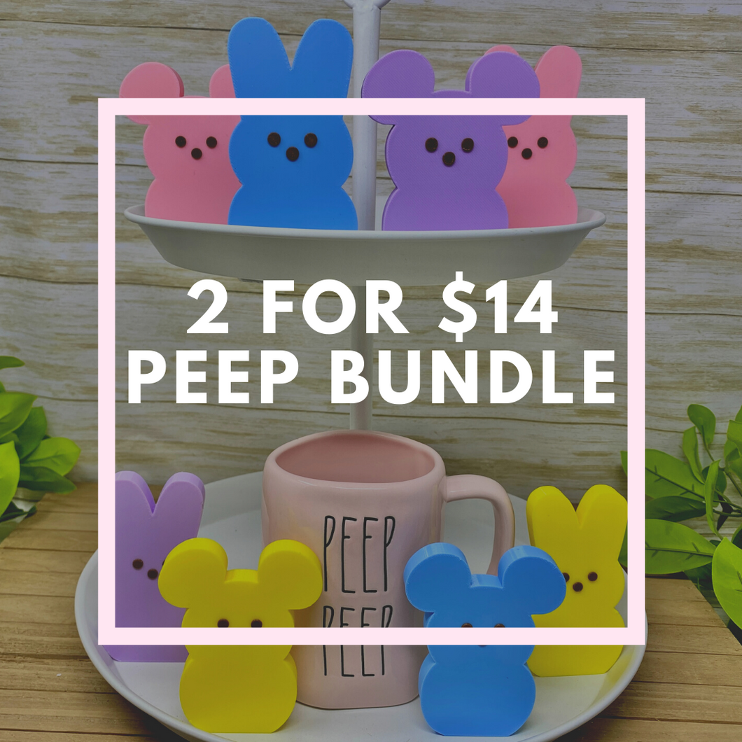 2 for $14 Marshmallow Peep Bundle - EnchantedByGi