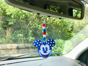 Patriotic Mouse Enchanted Car Charm - EnchantedByGi