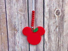 Load image into Gallery viewer, Red Apple Mouse Enchanted Car Charm - EnchantedByGi
