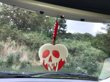 Load image into Gallery viewer, *Glow in the Dark* Poison Apple Enchanted Car Charm - EnchantedByGi
