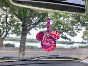 Cheshire Mouse Tie Dye Enchanted Car Charm - EnchantedByGi