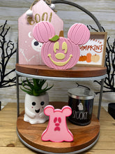 Load image into Gallery viewer, Pastel Pink Mouse Jack O&#39; Lantern Trinket - EnchantedByGi
