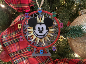 Mouse Fun Wheel Enchanted Ornament - EnchantedByGi