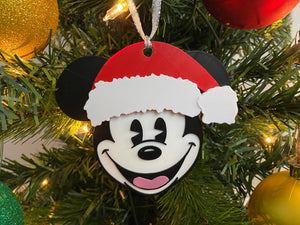 Santa Mouse Enchanted Ornament - EnchantedByGi