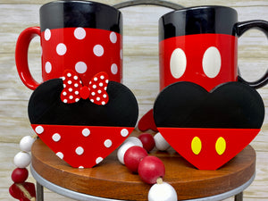 Mr. & Mrs. Mouse Hearts Trinket - EnchantedByGi